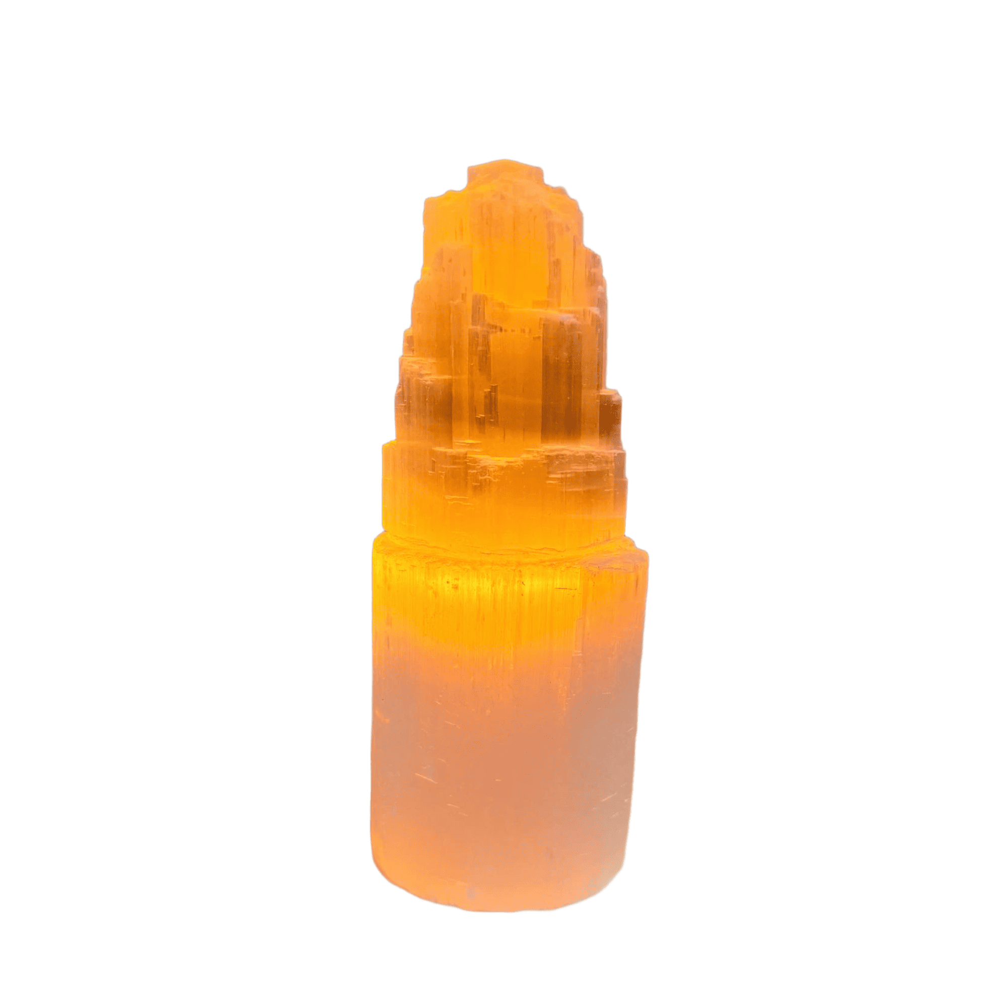 Selenite Crystal Tower Lamp